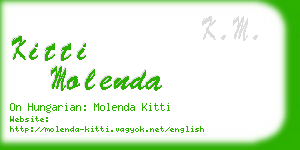 kitti molenda business card